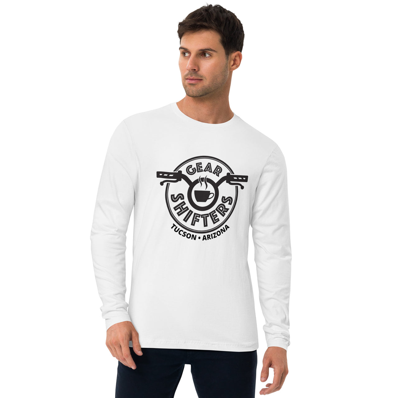 Long Sleeve black Gear Shifters logo