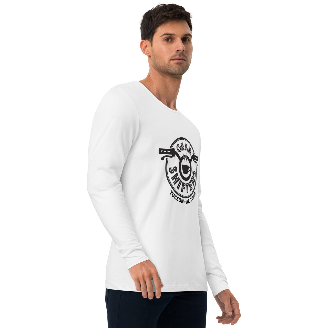 Long Sleeve black Gear Shifters logo