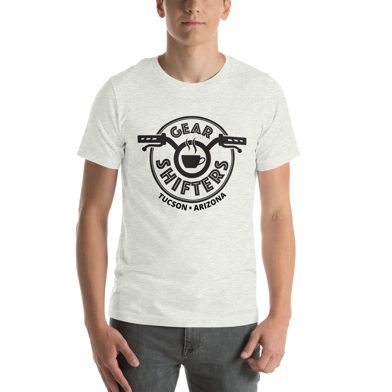 Unisex Gear Shifters black logo t-shirt